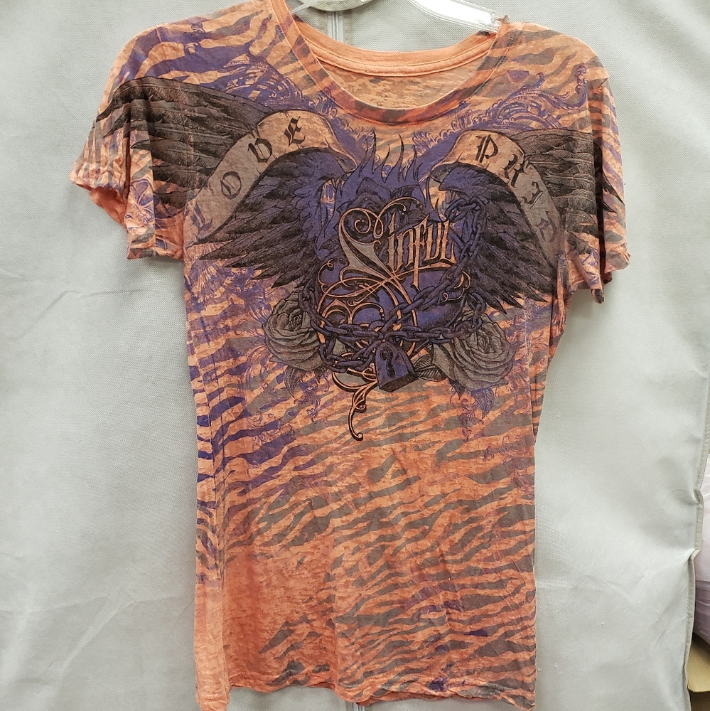 Sinful XL burnout tee